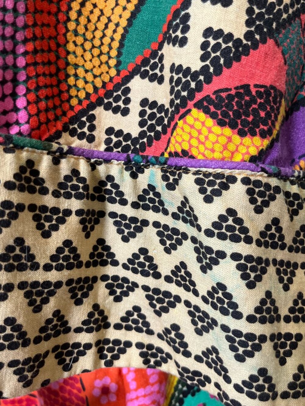 Farm Rio Dotted Patch Scarf Midi Dress Amazonia Tropicool Resort Collection - Picture 14 of 15